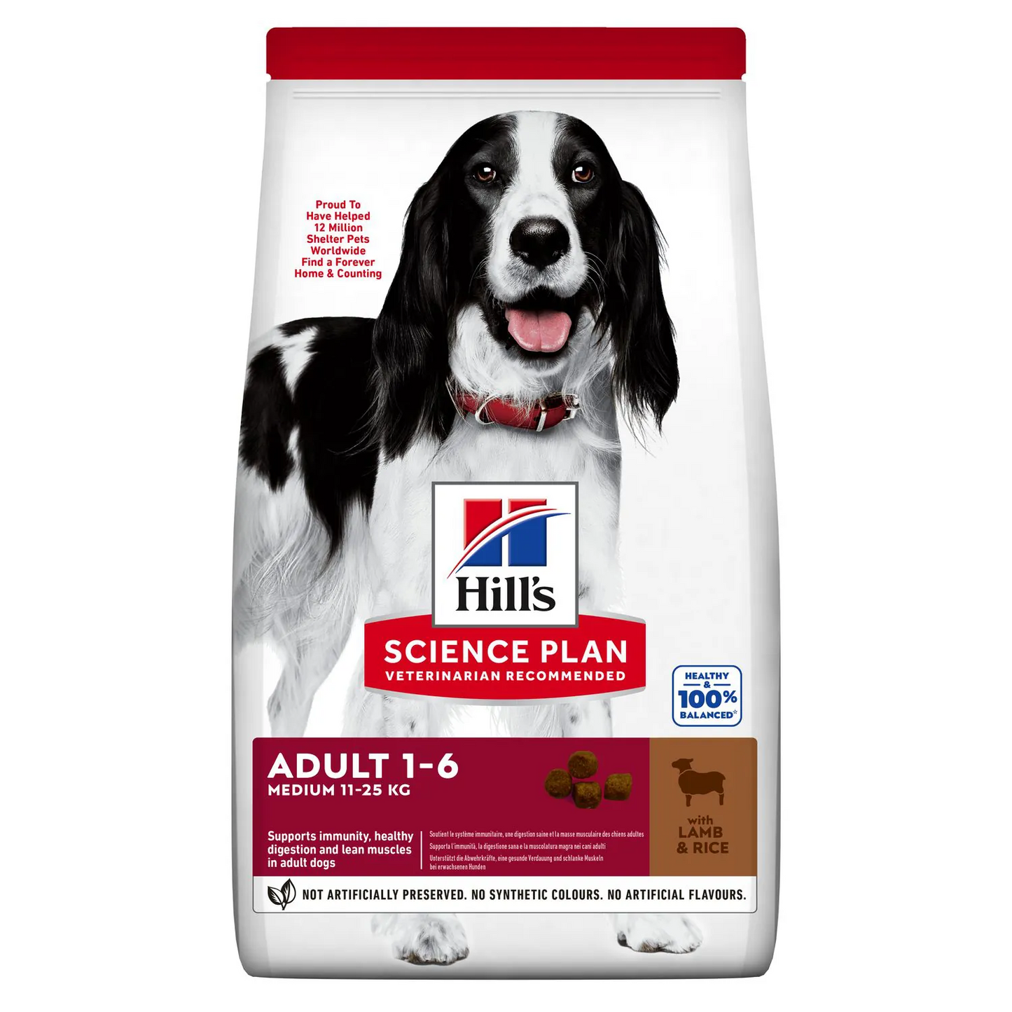 Hills cane adult medio agnello 2,5 kg