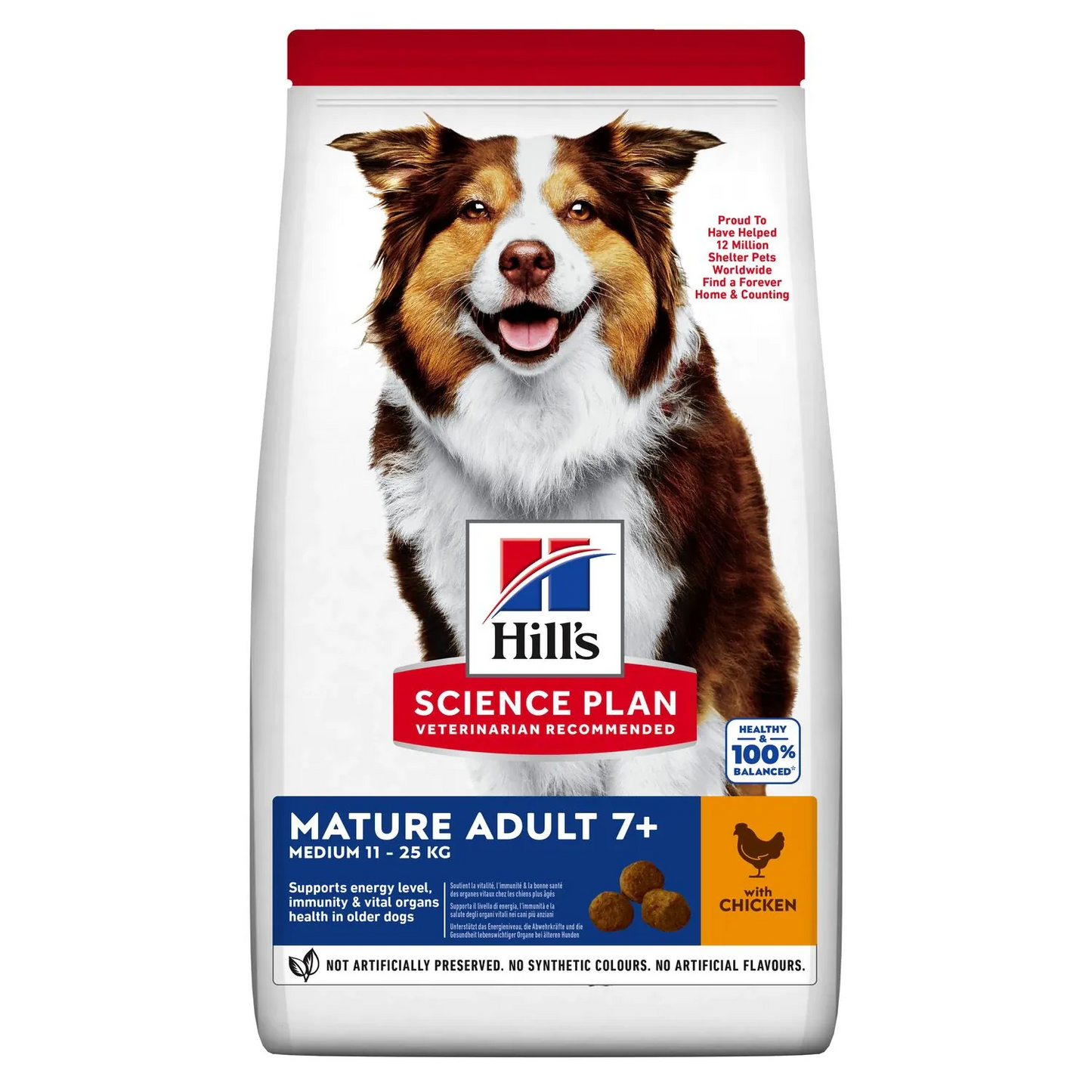 Hills cane mature medio pollo 2,5 kg