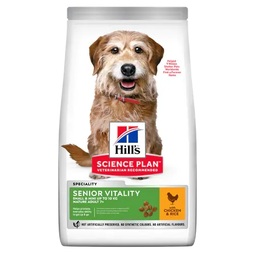 Hills cane senior vitality small & mini pollo 1,5 kg