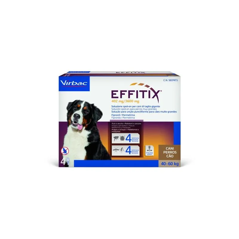 Effitix extra large 40-60 kg 4 pipette