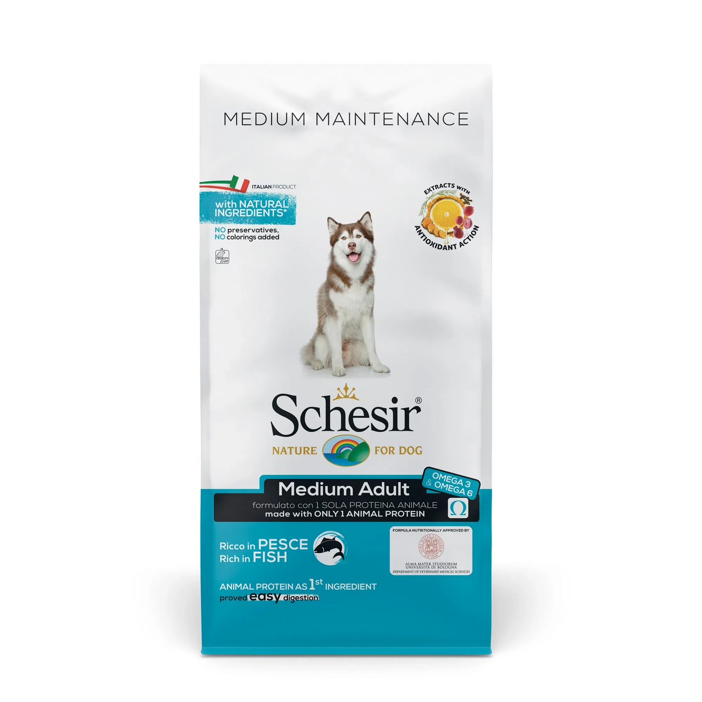 Schesir cane adult medium pesce 3 kg