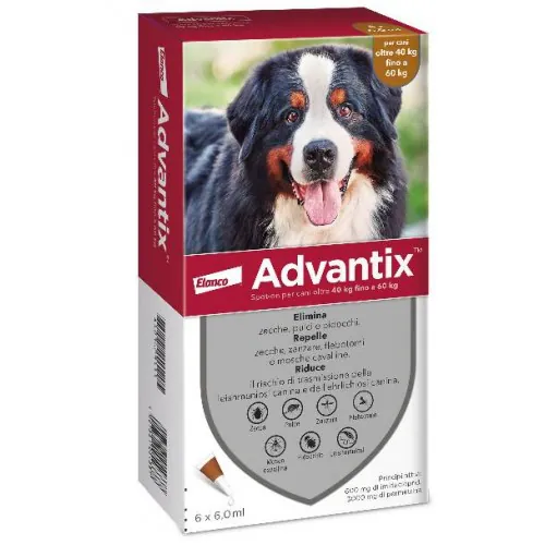 Advantix spot-on 40-60 kg 6 pipette