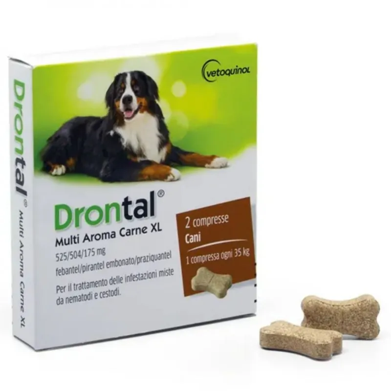 Drontal multi aroma carne xl 2 cpr