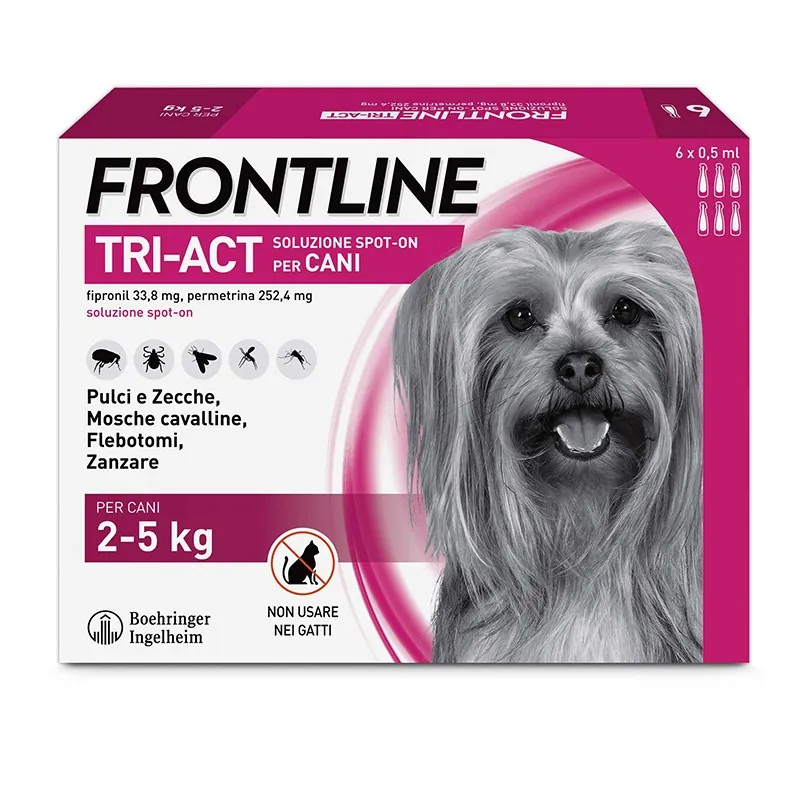 Frontline tri act 2-5 kg 6 pipette