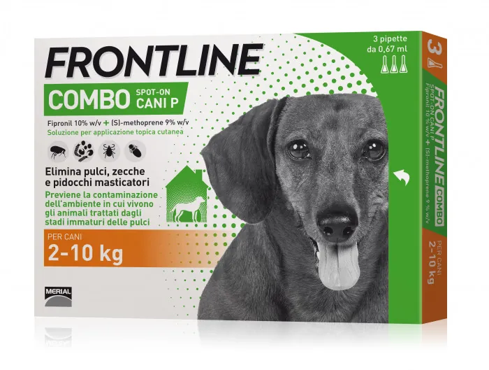 Frontline combo cane 2-10 kg 3 pipette