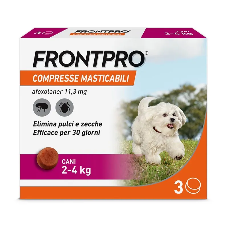 Frontpro cane 2-4 kg 11,3 mg 3 cpr