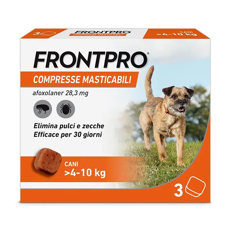 Frontpro cane 4-10 kg 28,3 mg 3 cpr