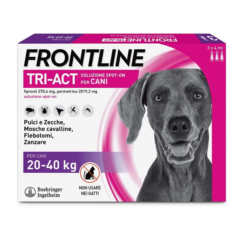 Frontline tri act 20-40 kg 3 pipette