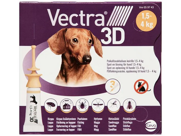 Vectra 3D Cani 1,5-4 Kg 3 Pipette