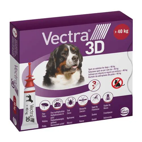 Vectra 3 d cani oltre 40 kg 3 pipette