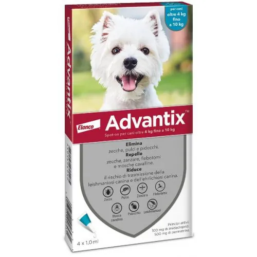 Advantix spot-on 4-10 kg 4 pipette
