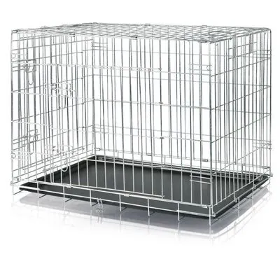 Gabbia da trasporto nera 93x69x62 cm misura m-l