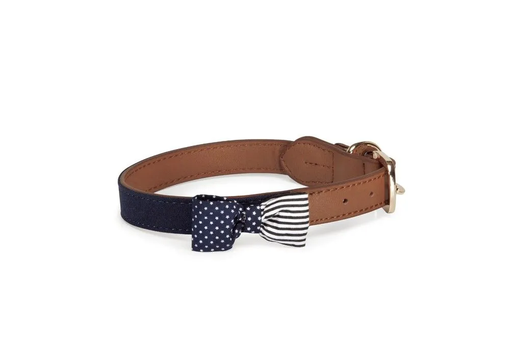 Collare cane "american flag" blu 20x460 mm