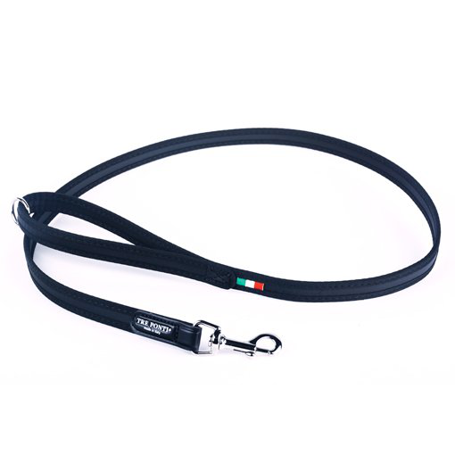 Guinzaglio cani piccoli bordo cann.nero cm 118