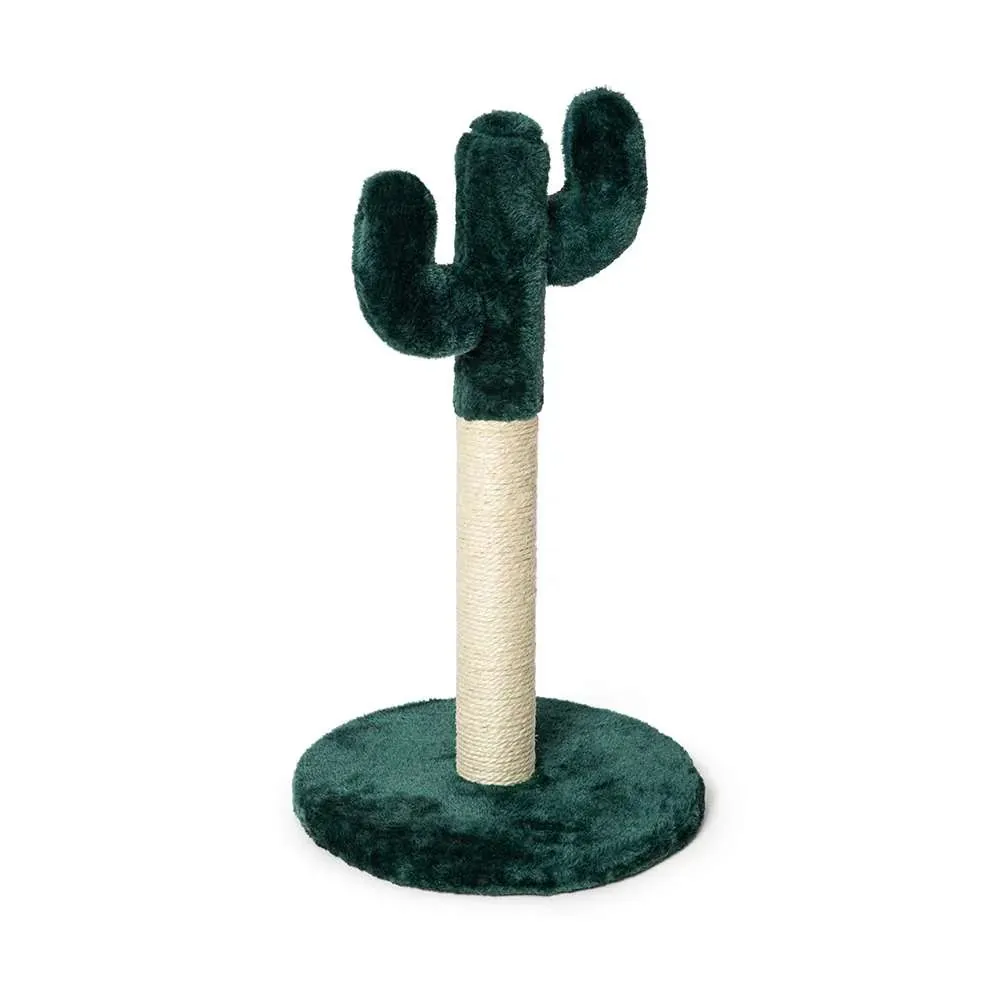 Tiragraffi cactus in sisal e peluche 30x30x50h