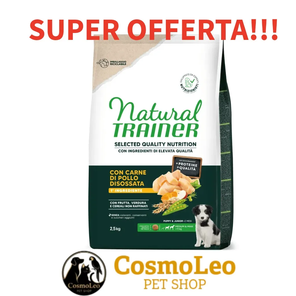 Natural trainer selected dog puppy medio- maxi pollo 2,5 kg