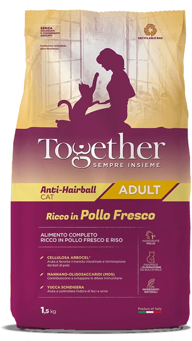 Together cat anti hairball pollo 1,5 kg