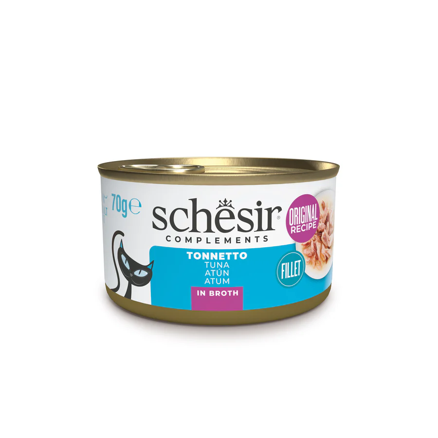Schesir gatto tonnetto in brodo 70 gr