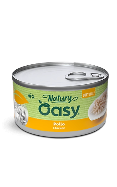 Oasy cat jelly pollo lattina 85 gr