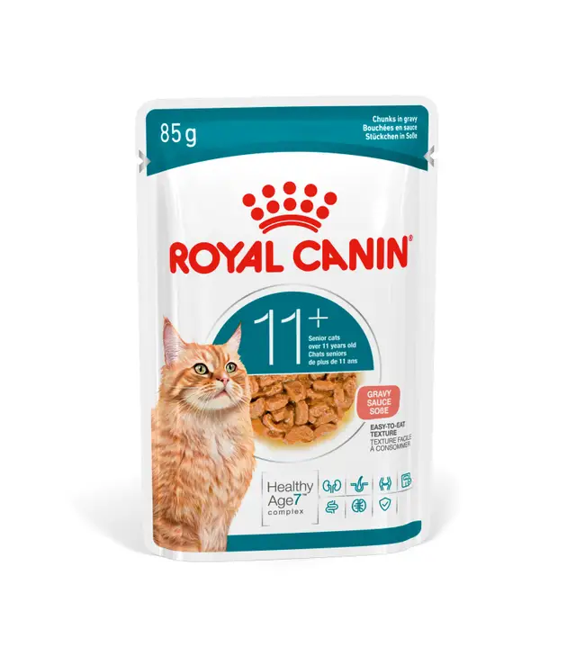 Royal cat ageing 11+ gravy salsa bustina 85