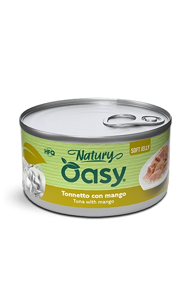 Oasy cat jelly tonnetto con mango lattina 85 gr