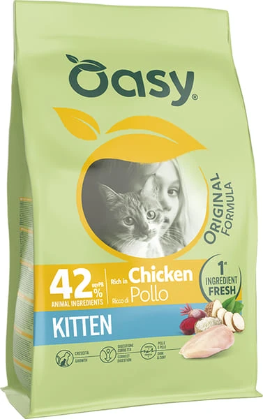 Oasy cat kitten pollo 1,5 kg