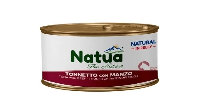 Natua cat tonnetto con manzo jelly lattina 85 gr