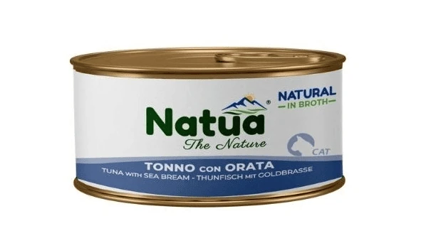 Natua cat tonno con orata in brodo lattina 85 gr