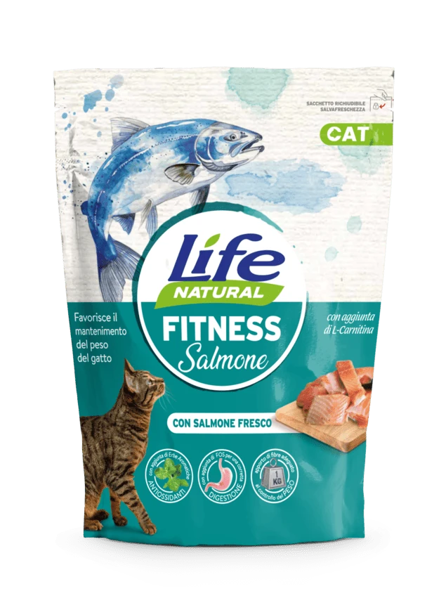 Life cat fitness salmone 800 gr