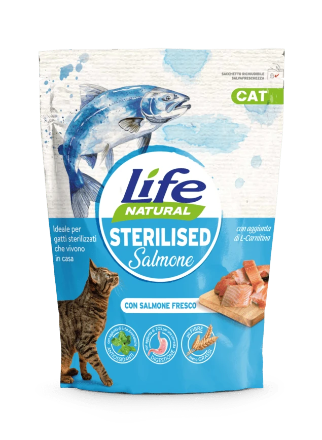 Life cat sterilized salmone 800 gr