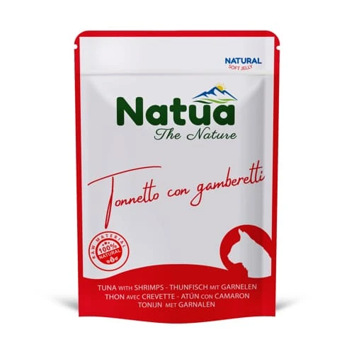 Natua cat tonnetto con gamberetti bustina 70 gr