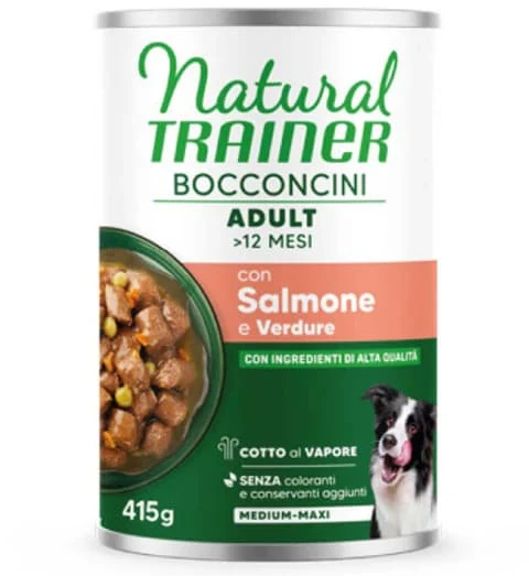 Natural trainer dog bocconcini salmone lattina 415 gr