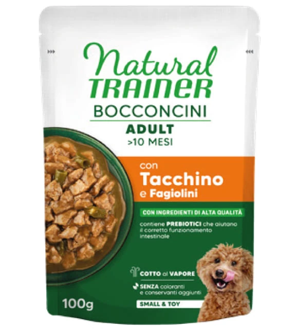 Natural trainer dog bocconcini tacchino busta 100 gr