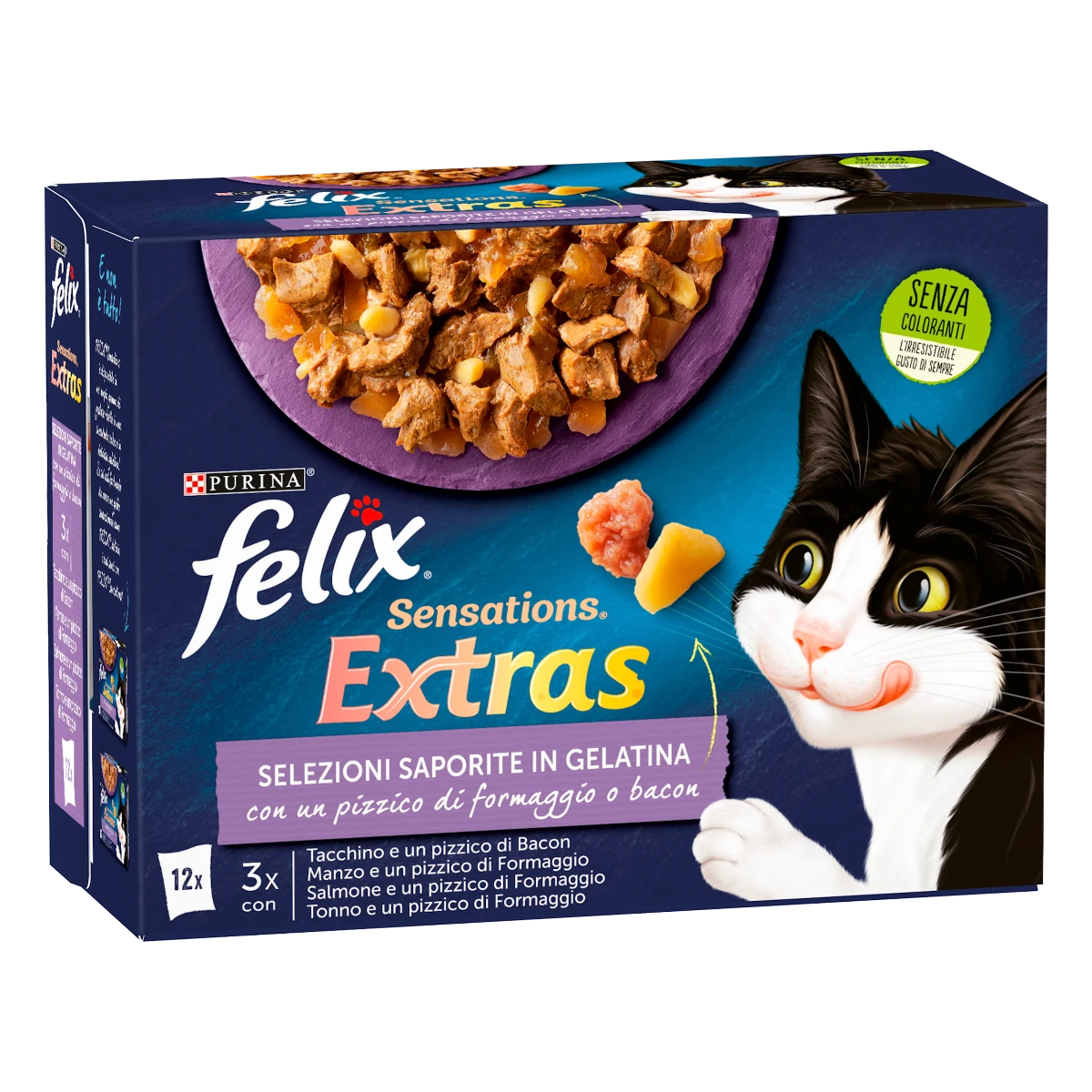Felix ghiottonerie multipack 12 x 85 gr (extra formaggio)