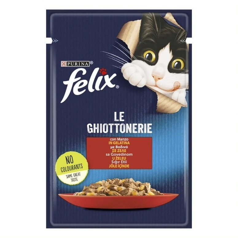 Felix ghiottonerie manzo gel 85 gr
