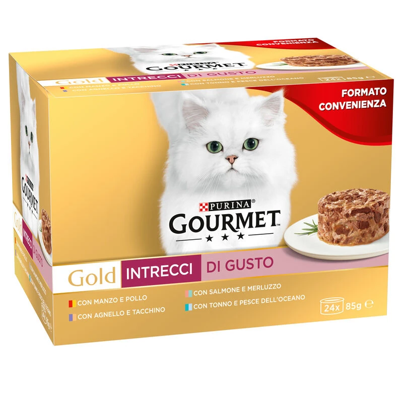 Gourmet gold intrecci multipack 24 x 85 gr