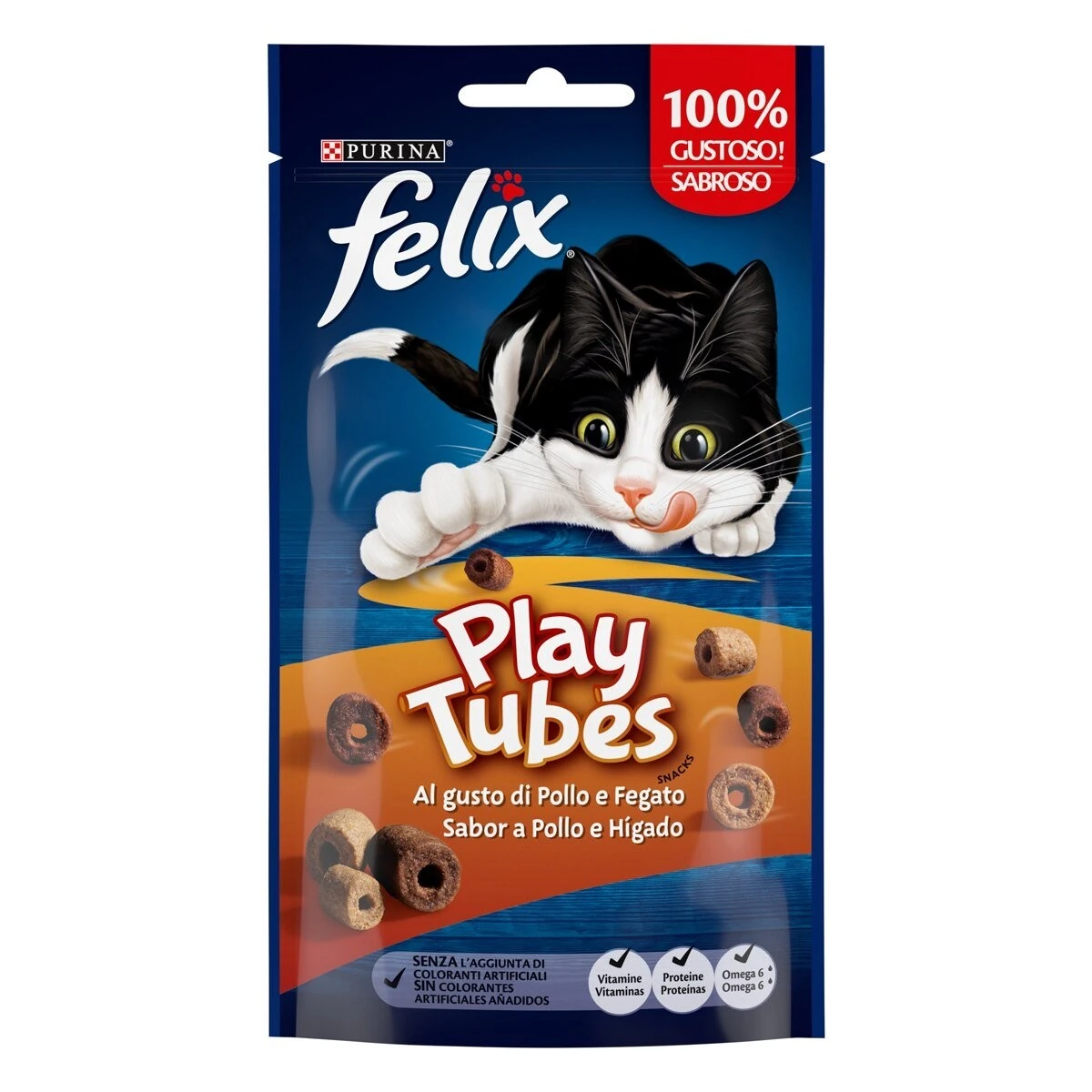 Felix playtubes pollo e fegato 50 gr
