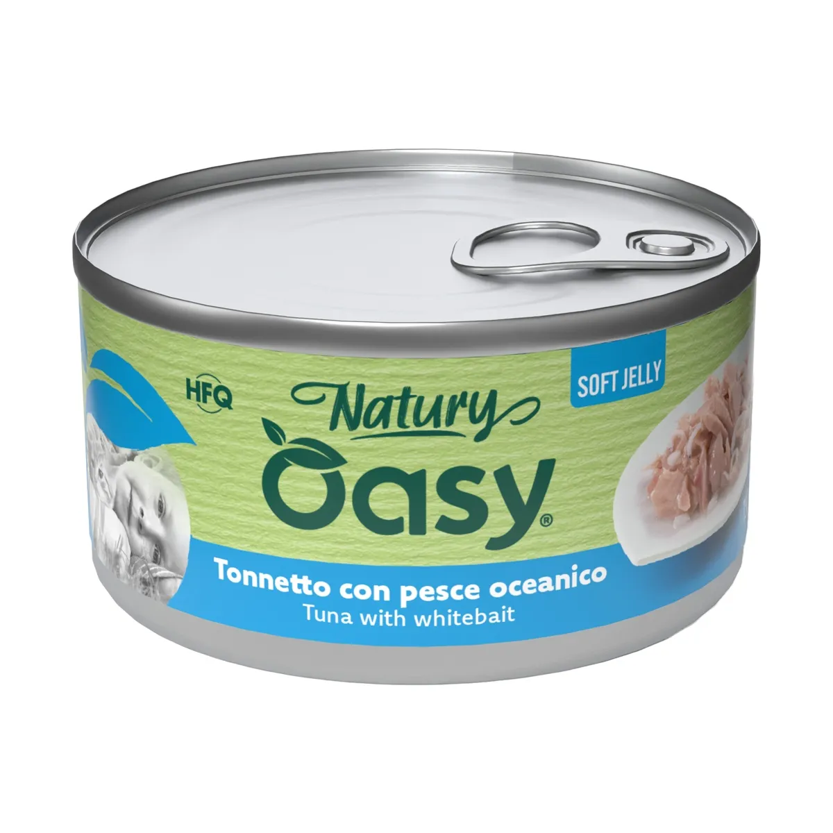 Oasy cat tonnetto con pesce oceanico lattina 150 gr