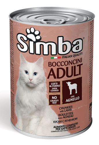 Simba Gatto Agnello Lattina 415 Gr 24x