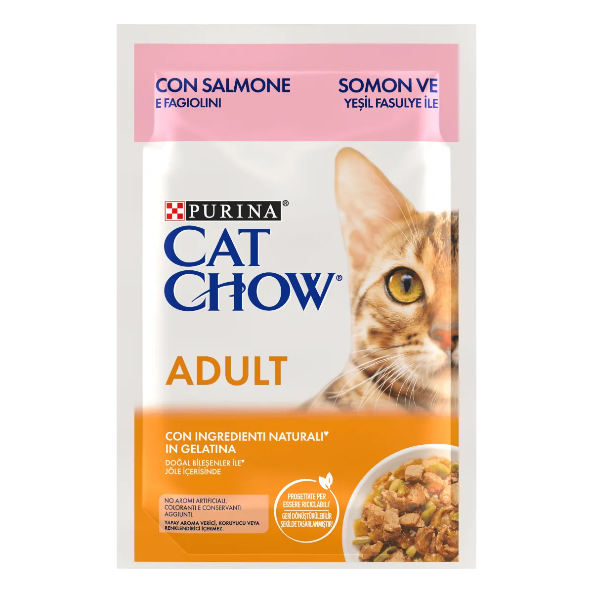 Cat chow adult salmone bustina 85 gr
