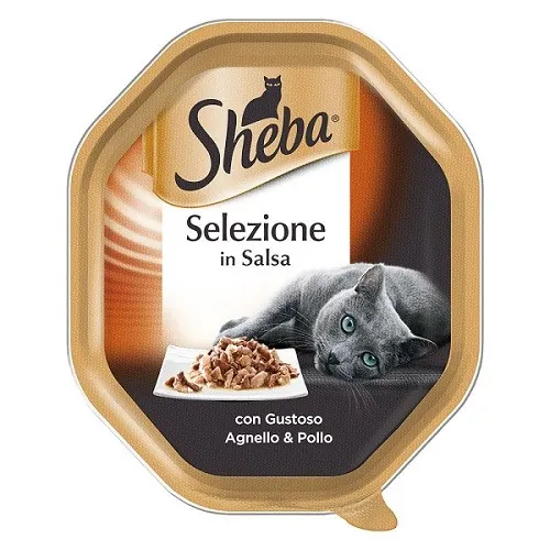 Sheba selezione agnello e pollo in salsa 85 gr