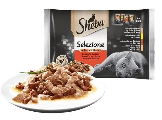 Sheba selezione con carne 4 x 85 gr