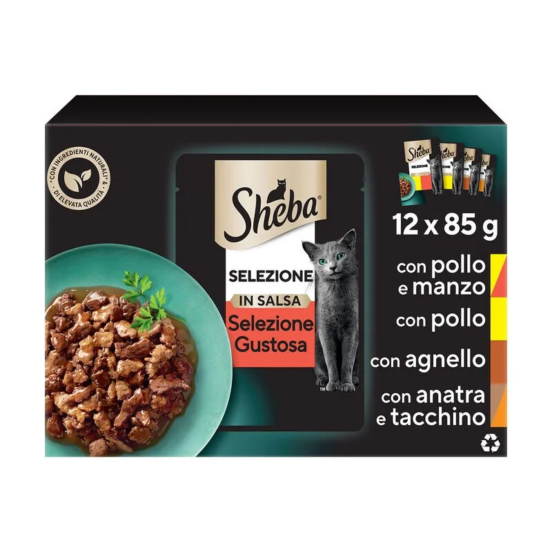 Sheba selezione in salsa gustosa 12 x 85 gr