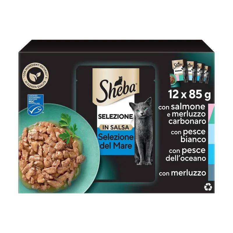Sheba selezione in salsa mare 12 x 85 gr