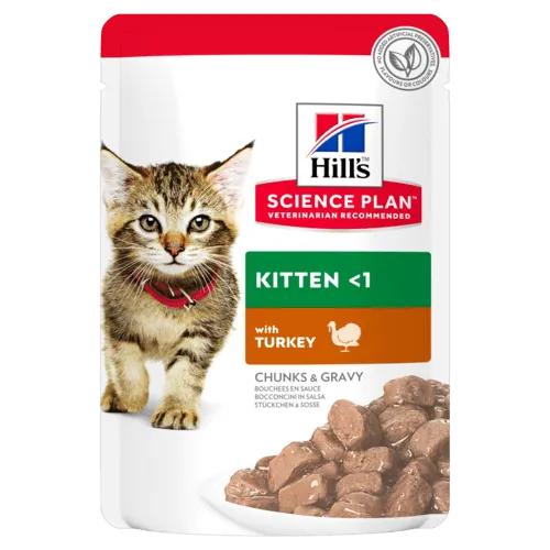 Hills gatto kitten tacchino bustina 85 gr