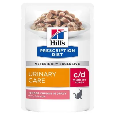 Hills gatto c/d urinary stress salmone bustina 85 gr