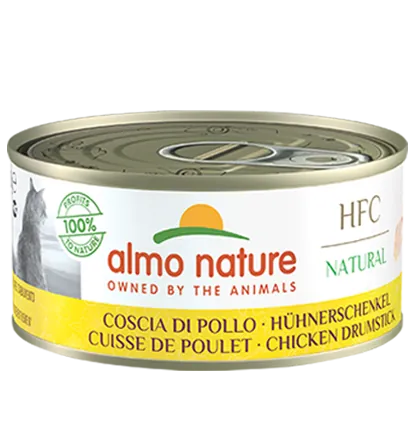 Hfc cat natural coscia di pollo lattina 150 gr