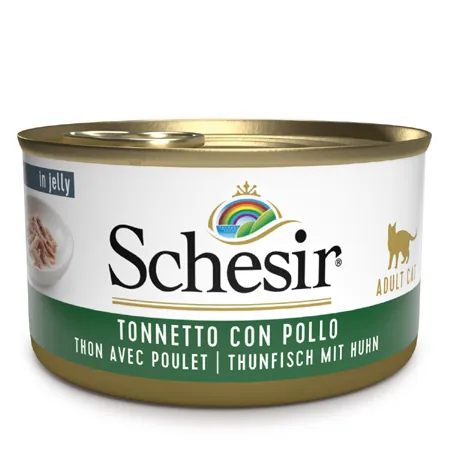 Schesir gatto tonnetto e pollo jelly lattina 85 gr