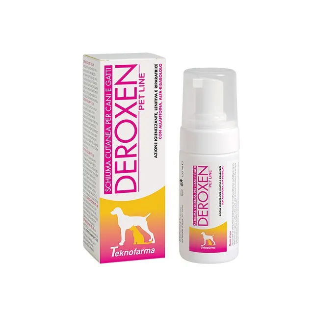 Deroxen pet line schiuma cane e gatto 100 ml