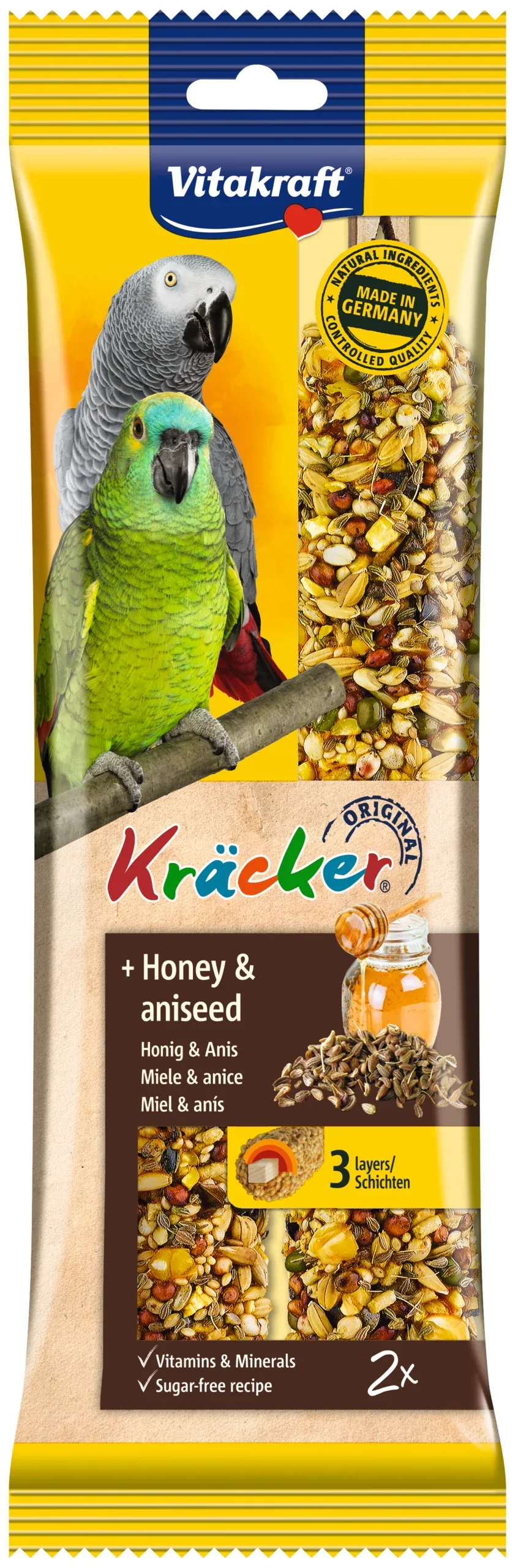 Vk kracker mandorla e fico per parrocchetti 180 gr
